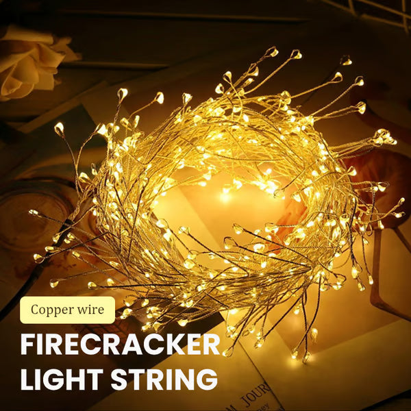 🎄Christmas LED Cluster Fairy Lights 🧚‍♀️LED Copper Wire Firecracker Light String🎁