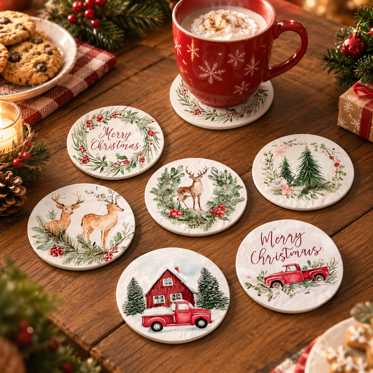 Christmas Decorative Table Mat Set