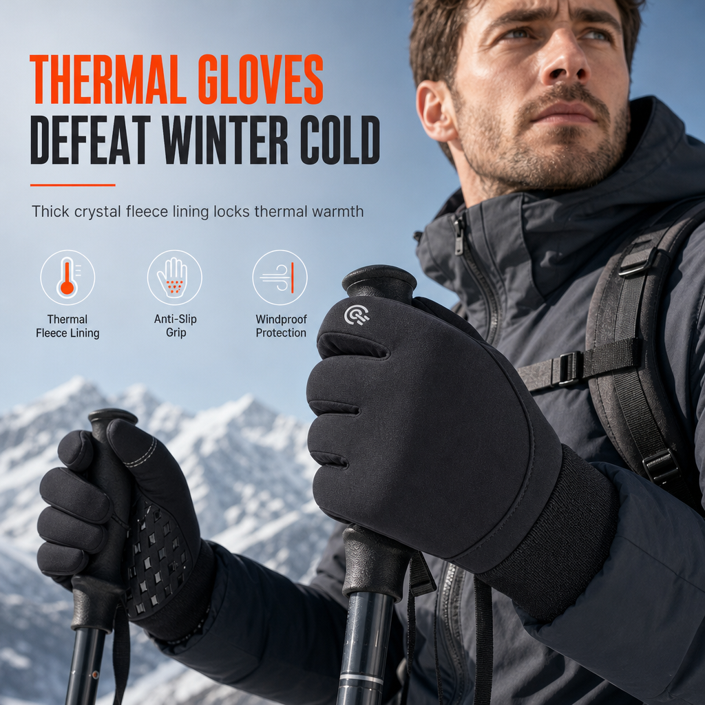 ❄️ Winter Waterproof Cycling Gloves 🧤– thermal, touchscreen, water-repellent & anti-slip 🥳2026 HOT SALE🥳💞50K+ SOLD!