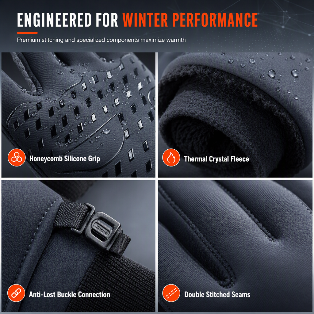 ❄️ Winter Waterproof Cycling Gloves 🧤– thermal, touchscreen, water-repellent & anti-slip 🥳2026 HOT SALE🥳💞50K+ SOLD!